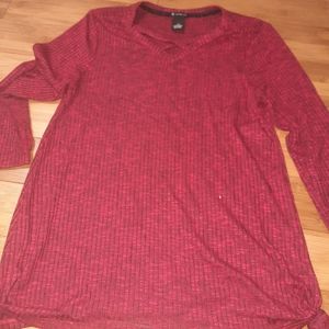 New Direction long sleeve, v neck shirt (m)